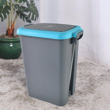 Apex Plastic Push N Pedal Dust Bin | Hands-Free Operation, Compact Design 6.5 Liters (1 Pc / Mix Color)